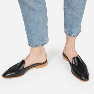 New Everlane Modern Loafer Mule in Black (Size 6.5)